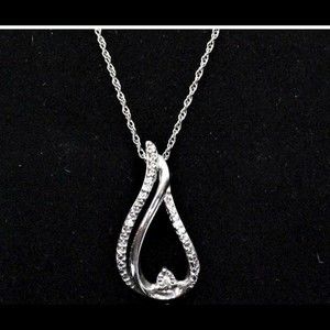 Sterling Silver Diamond Accent Pendant